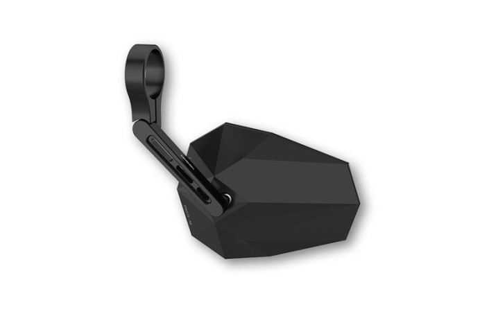 Rétroviseur embout de guidon HIGHSIDER Stealth-X5 court - à l'unité