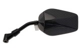 Rétroviseur V PARTS F1 universel M8/125 - aspect carbone