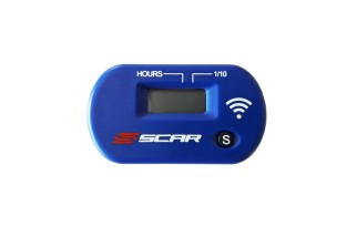 Compteur d'heures SCAR Sans-fil avec Velcro bleu