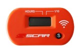 Compteur d'heures SCAR Sans-fil avec Velcro orange