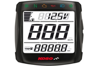 Compteur digital KOSO XR-S 01 mutlifonctions universel