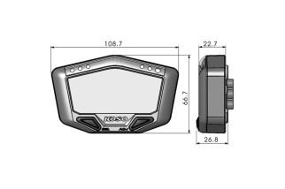 Compteur digital mutlifonctions KOSO DB02R universel