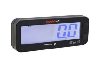 Compte-tours KOSO Pro-1 LCD multifonctions noir