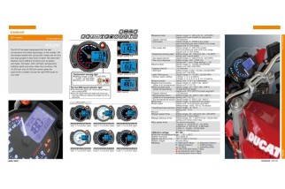 Tachymètre KOSO RX2NR+ avec thermomètre et alarme de température - shiftlight