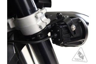 Support éclairage DENALI fourches inversé Ø50-60mm noir