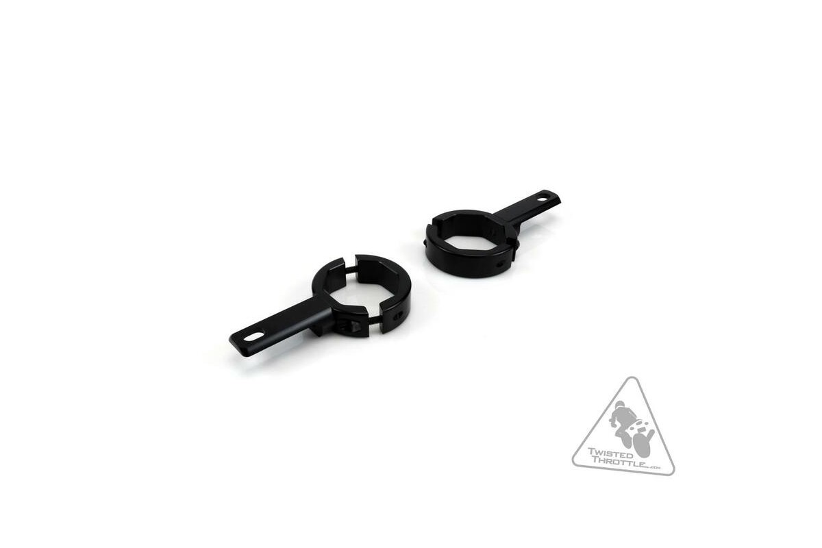 Support éclairage DENALI tubes de fourche Ø39-49mm noir