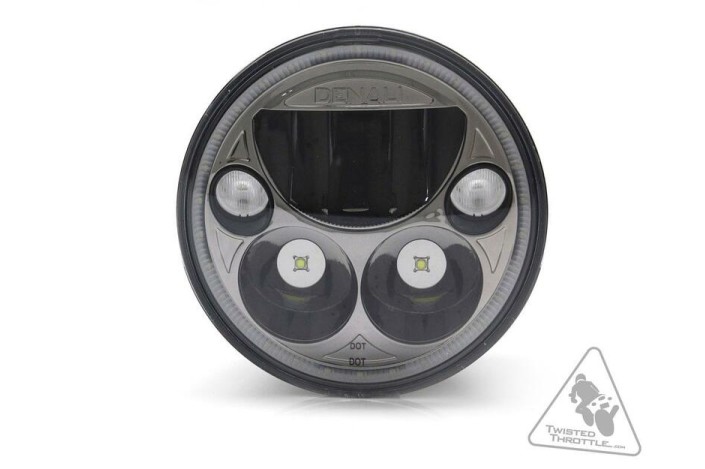 Phare DENALI M5 LED Ø145mm noir chrome