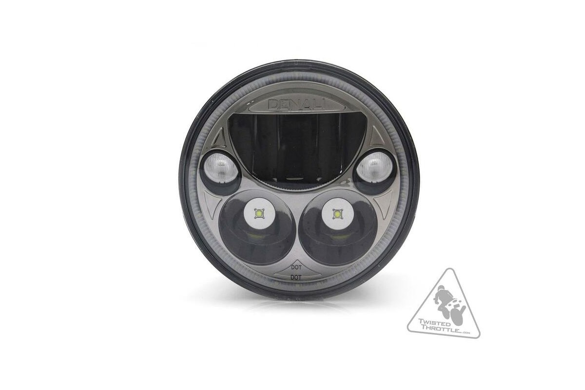 Phare DENALI M5 LED Ø145mm noir chrome