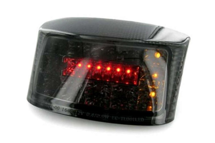 Feu arrière avec clignotants intégrés V PARTS LED fumé MBK/Yamaha