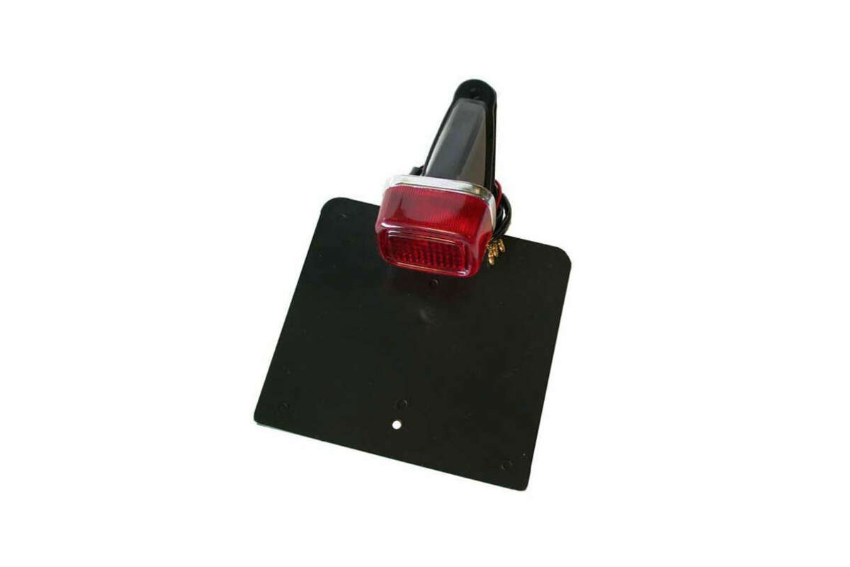 Feu arrière avec support de plaque V PARTS noir type Yamaha TY universel