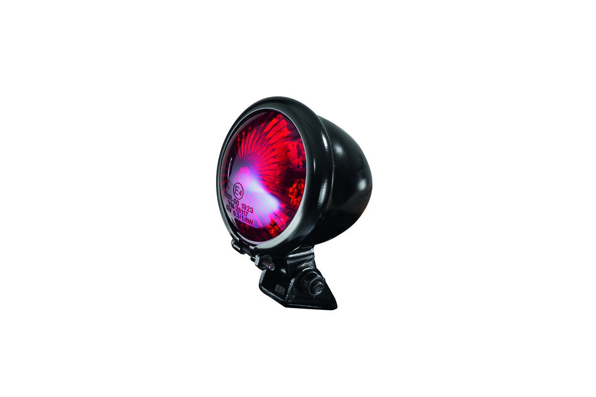 Feu arrière LED homologué rouge Bihr EGG noir