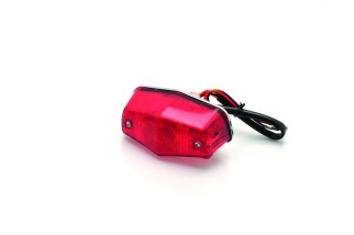Feux arrière homologué Bihr Mini-Lucas chromé P21 - 5W/12V