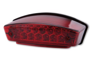 Feu arrière à LED Monster verre rouge marquage E