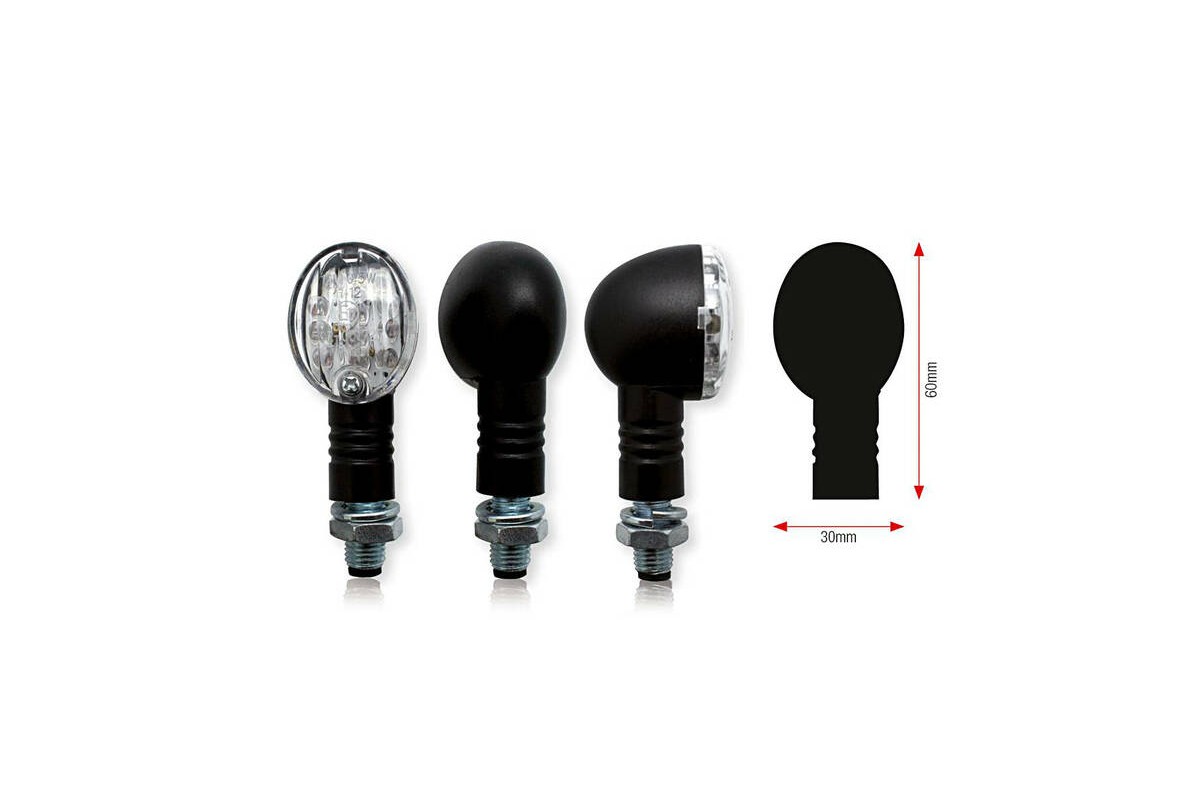 Clignotants BIHR Bullet LED noir universel