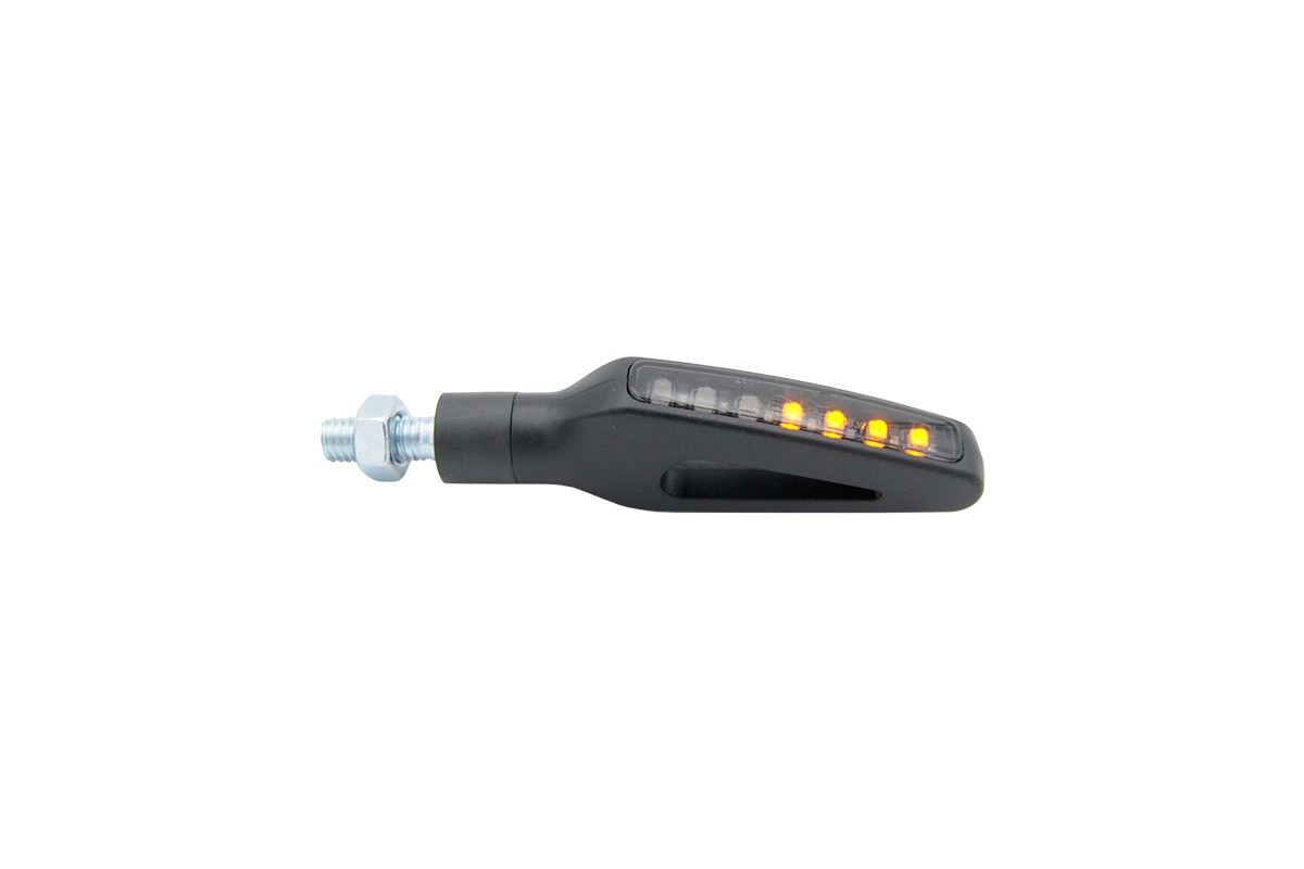 Clignotants LIGHTECH Led plastique ABS noir séquentiel