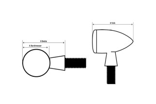 Mini clignotant SHIN YO Arrow, long