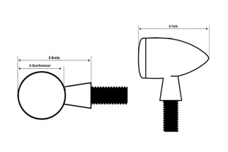 Clignotant SHIN YO Bullet FLAT