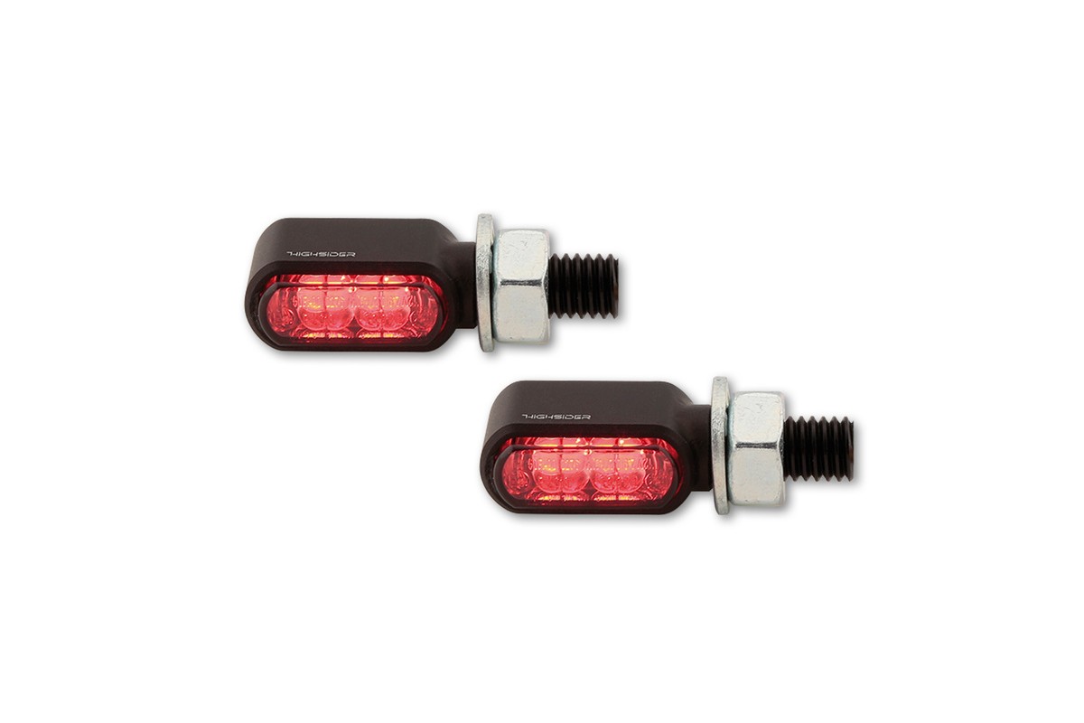 Clignotants LED HIGHSIDER Little Bronx 3en1 - clignotant/feu stop/feu de position arrière - par paire