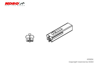 Adaptateur clignotant KOSO Honda