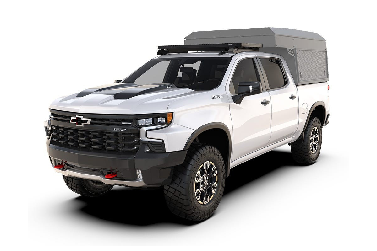 Chevrolet Silverado 3rd/4th Gen (2013-Current) Cab Over Camper Slimline II Rack Kit