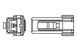 Câble adaptateur HIGHSIDER clignotant - Harley Davidson