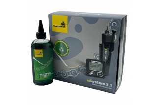 Graisseur de chaîne électronique SCOTTOILER eSystem V3.1 + lubrifiant vert biodégradable