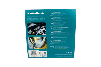 Graisseur de chaîne électronique SCOTTOILER xSystem 3.0 + lubrifiant bleu standard 250ml