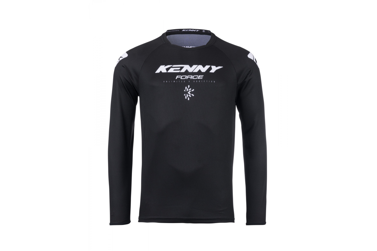 Maillot KENNY FORCE SOLID BLACK | Kenny - Achat en ligne