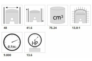 Kit cylindre POLINI Ø53mm 75,24CC Zundapp