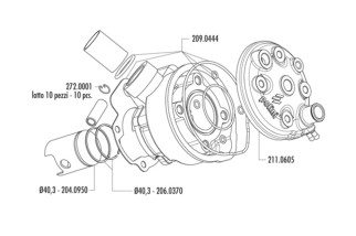 Kit cylindre POLINI - Ø40,3mm