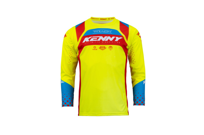 Maillot TRACK FOCUS KID NEON YELLOW RED