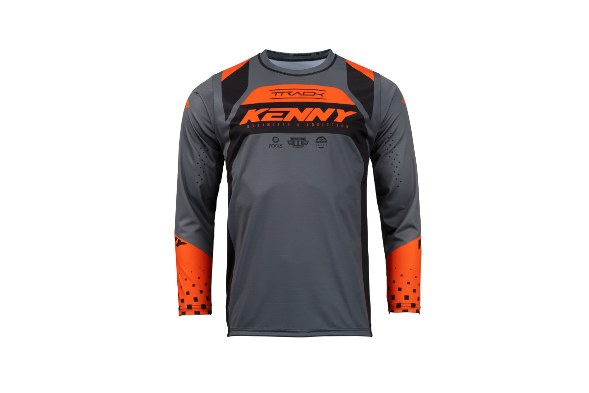Maillot KENNY TRACK FOCUS KID ORANGE BLACK | Kenny - Achat en ligne