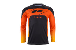 Maillot KENNY TRACK FOCUS KID GREY ORANGE | Kenny - Achat en ligne