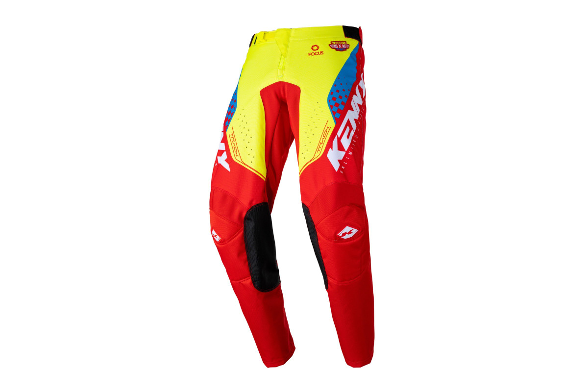 Pantalon TRACK FOCUS KID NEON YELLOW RED