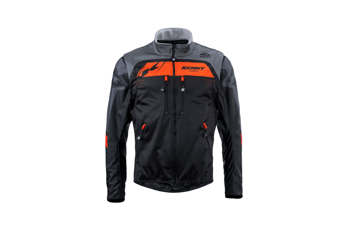 Veste KENNY SOFTSHELL ENDURO BLACK ORANGE | Kenny - Achat en ligne