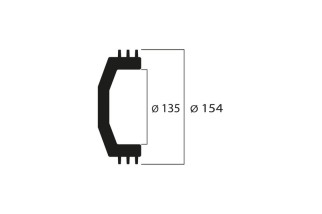 Cloche d'embrayage MALOSSI Maxi Wing ø135 mm