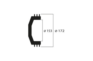 Cloche d'embrayage MALOSSI Maxi Wing Ø153mm