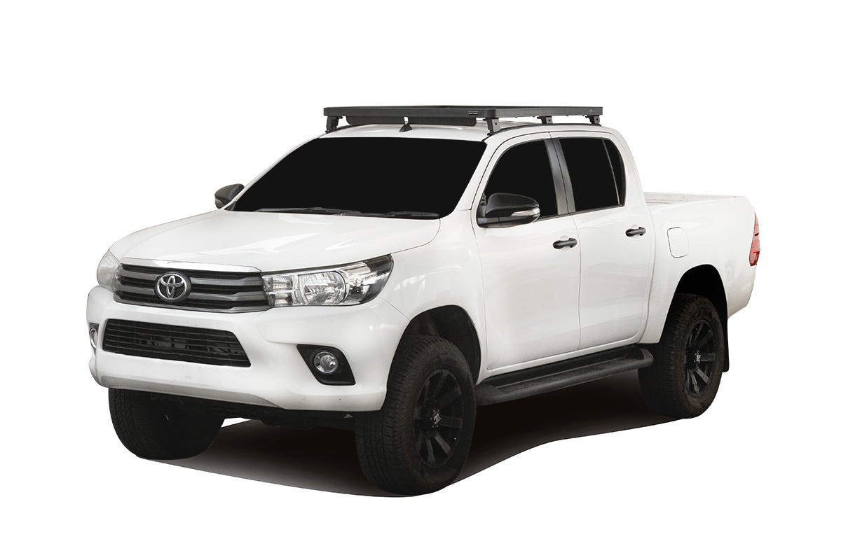 Kit de galerie Slimline II pour une Toyota Hilux Revo DC (2016 - ..) / Rails et Pieds