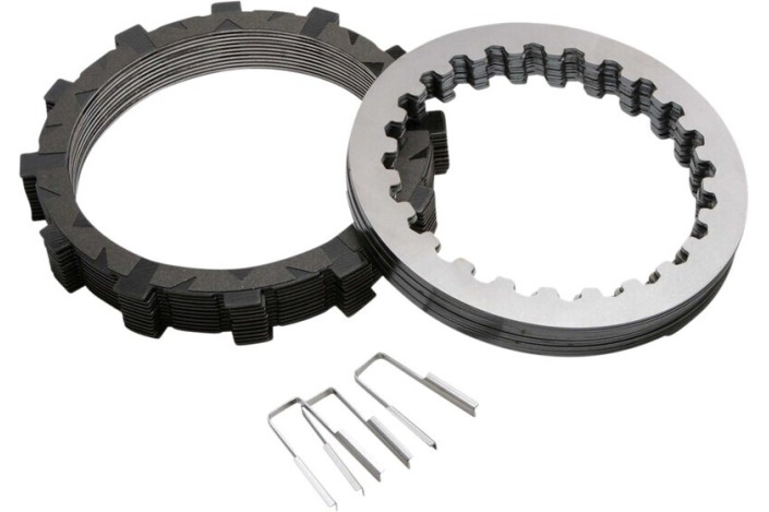 Kit disques garnis + lisses d'embrayage REKLUSE