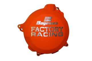 Couvercle de carter d'embrayage BOYESEN Factory Racing orange KTM EXC125/200