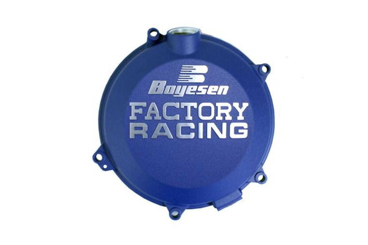 Couvercle de carter d’embrayage BOYESEN Factory Racing alu Race Blue KTM/Husqvarna