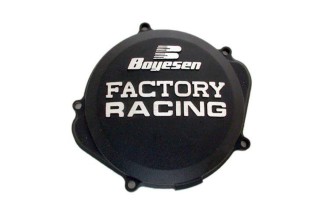 Couvercle de carter d'embrayage BOYESEN Factory Racing noir Kawasaki KX250F