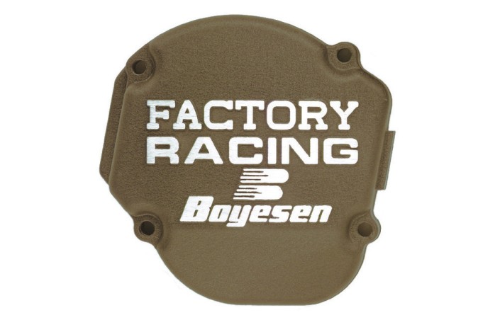 Couvercle de carter d'embrayage BOYESEN Factory Racing magnésium Kawasaki KX450