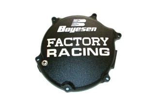 Couvercle de carter d'embrayage BOYESEN Factory Racing noir Kawasaki KX125