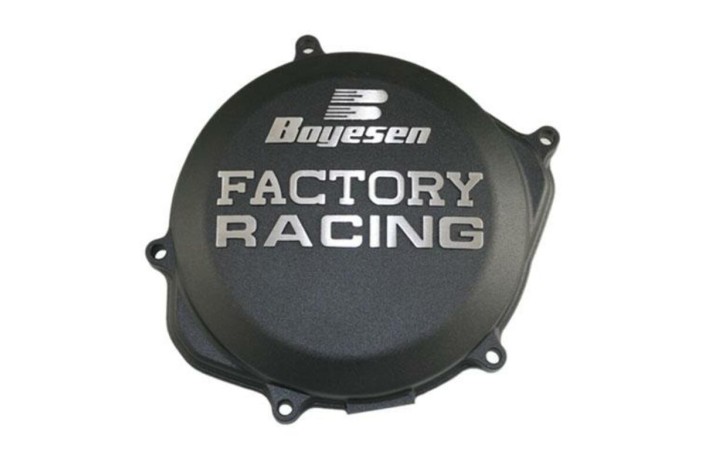 Couvercle de carter d'embrayage BOYESEN Factory Racing noir Honda CRF450R/RX