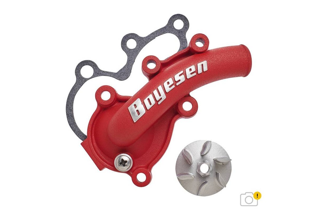 Couvercle de pompe à eau + turbine BOYESEN SuperCooler - rouge