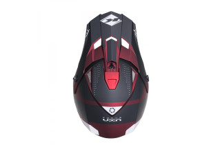 Casque Track Graphic CANDY RED MATT