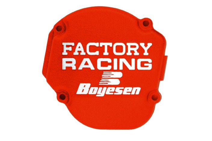 Couvercle de carter d'allumage BOYESEN Factory Racing rouge - Gas Gas MC85