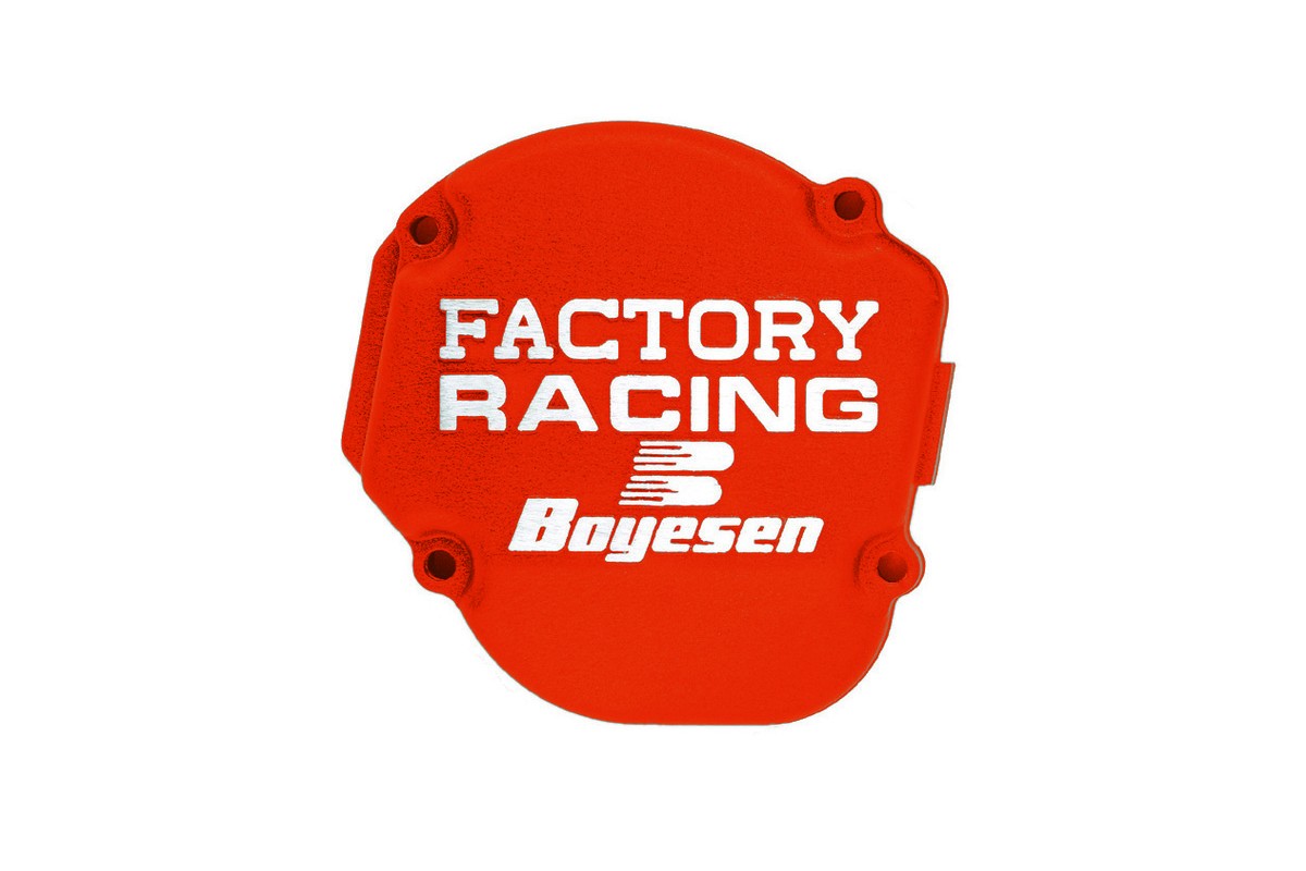 Couvercle de carter d'allumage BOYESEN Factory Racing rouge - Gas Gas MC85