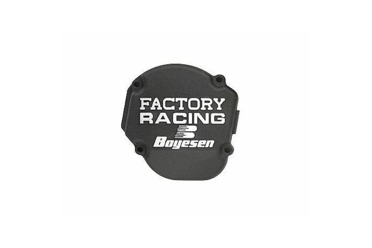 Couvercle d'allumage BOYESEN Factory Racing noir YZ80/YZ85